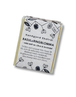 Ekologisk tvål - Rasul & Ringblomma (citrus & lavendeldoft), 110g Tvål