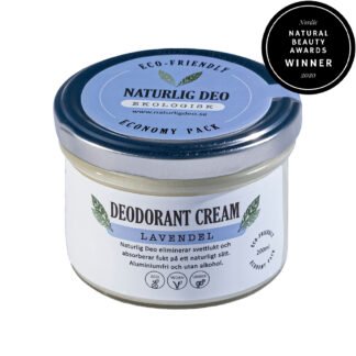 Naturlig Deo Eco Friendly Economy Pack deodorant cream Lavendel 200ml bästa deo 2020