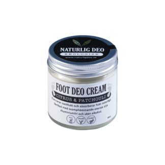 Naturlig Deo ekologisk foot deodorant cream Citrus patchouli 60ml